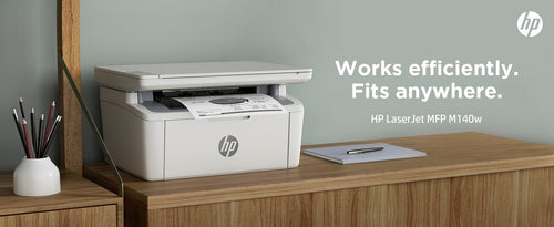 HP LaserJet MFP M140w Printer, Black and white, Printer for Small office, Print, copy, scan, Scan to email; Scan to PDF; Compact Size HP LaserJet MFP M140w Printer, Black and white, Printer for Small office, Print, copy, scan, Scan to email; Scan to PDF; Compact Size